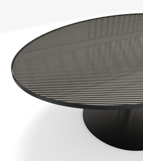 Stolik Kawowy Carbon Space OWAL